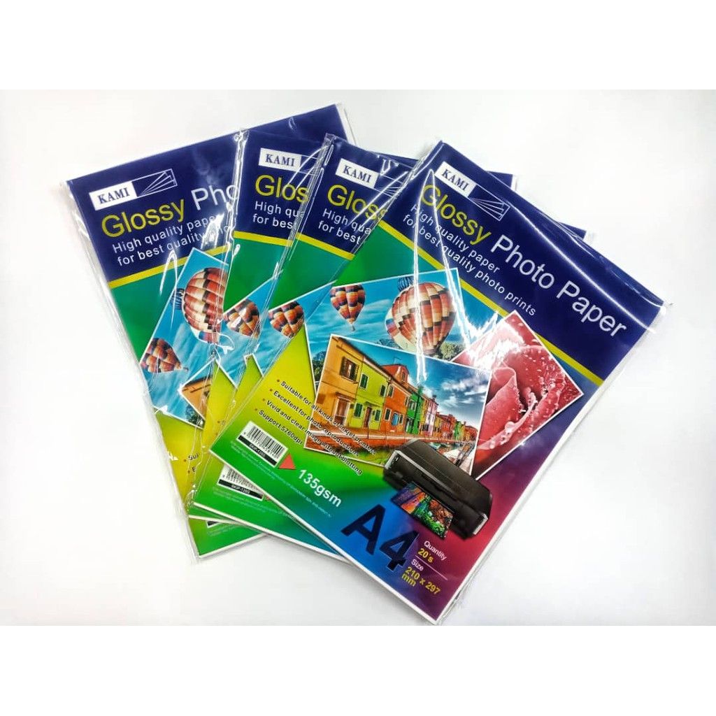 GLOSSY PHOTO PAPER 135GSM 10PCS/PKT