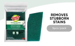 *3M™ Scotch-Brite® Heavy Duty Scouring Pad, Removes Stubborn Stains, 5 pcs/pack, For dishwashing