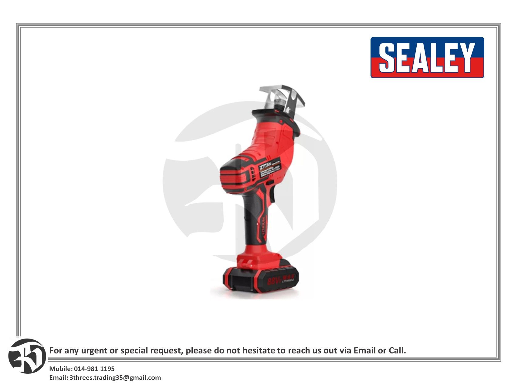 Cordless Reciprocating Saw (Complete set)
