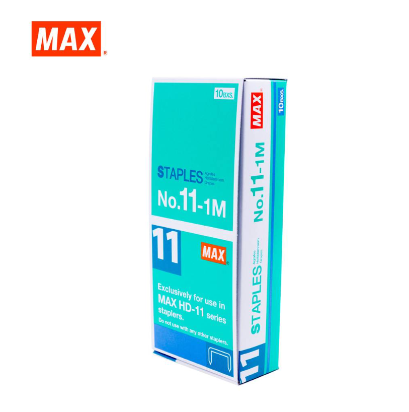 MAX NO.11-1M STAPLES (STAPLER BULLET) (10 INNER BOXES)
