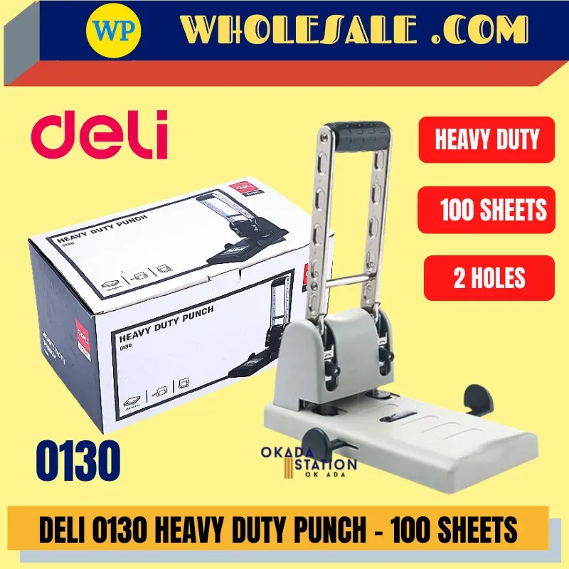 DELI / PUNCHER / HEAVY DUTY / 0130 / 0150 / OFFICE PUNCH / PAPER PUNCHER