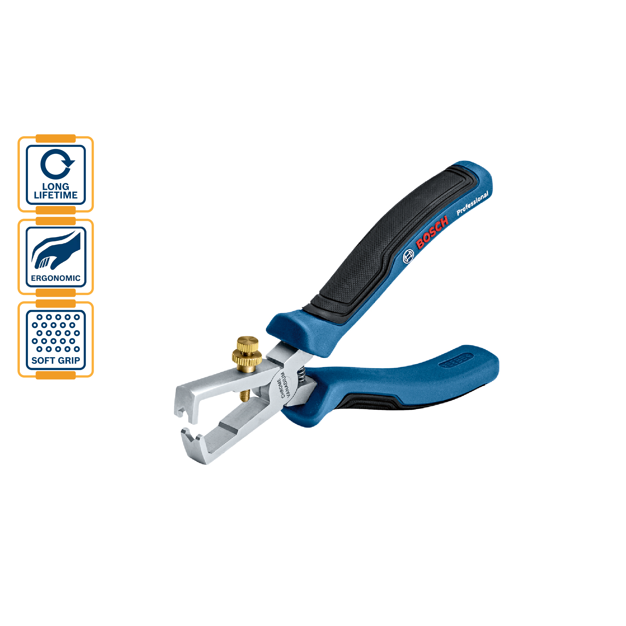 BOSCH Wire Stripper Plier (160mm) 鈥�1600A01V03