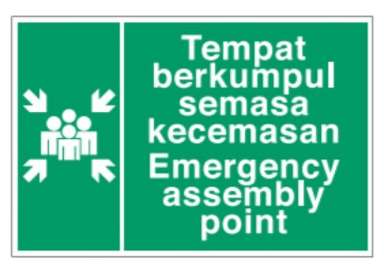 Sinage Signage / Signboard ( TEMPAT BERKUMPUL) + Tiang