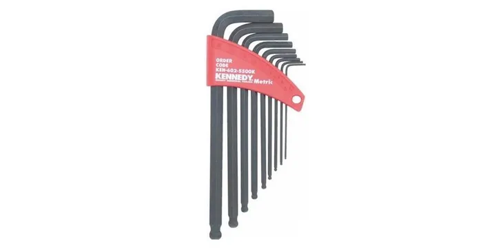 METRIC L-WRENCH BALL DRIVER SET(9-PCE)