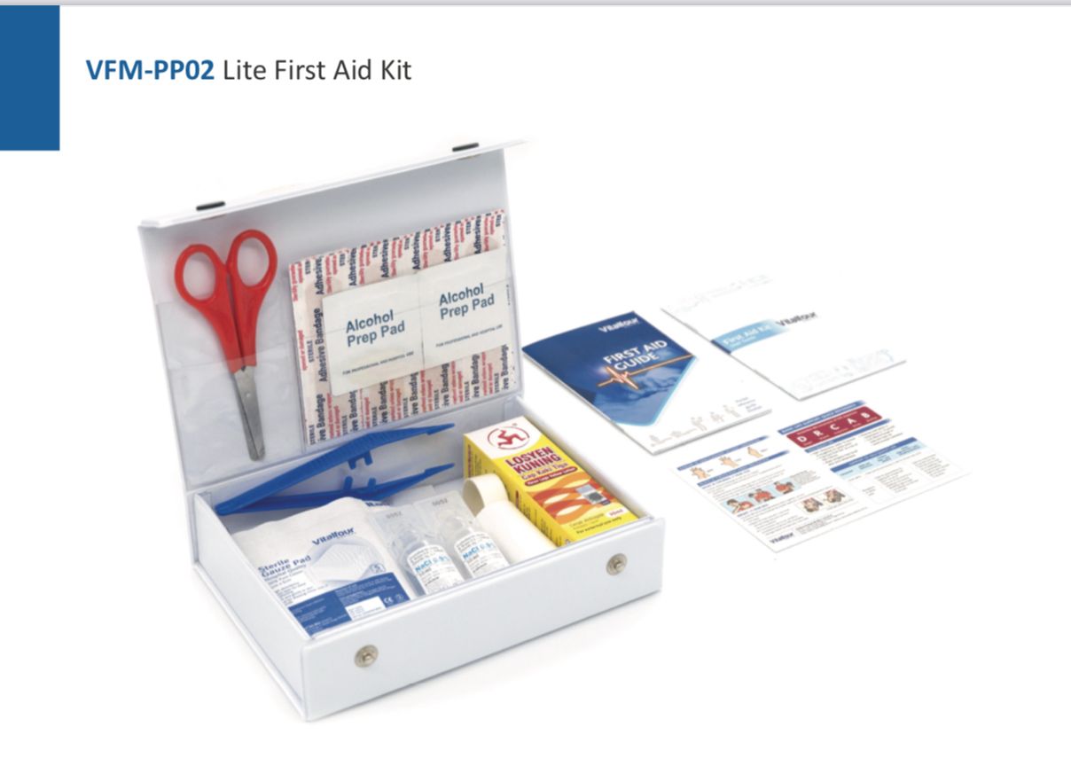 VTL First Aid Kit PVC suitable for 1 to 2 person