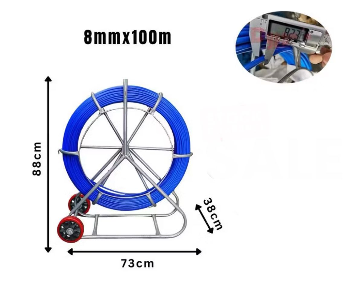 Fiberglass Duct Rodding Cable Rod Puller (8mm x 100m)