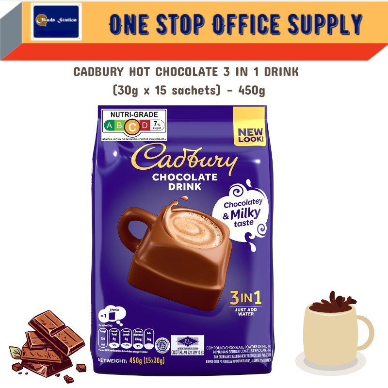 3 IN 1 DRINK -15'S x 30gms / CADBURY