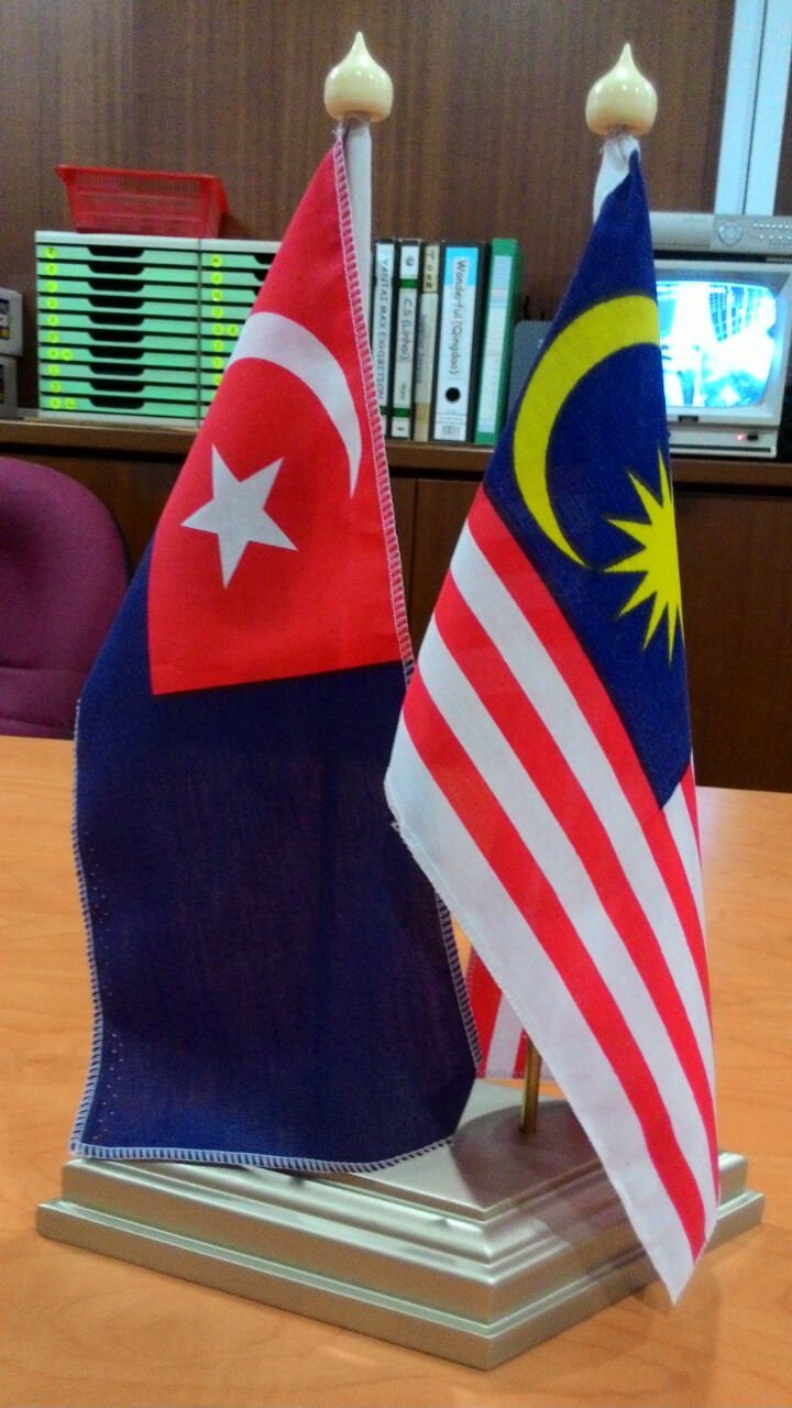 TABLE FLAG / FLAG / MALAYSIA / NEGERI SEMBILAN / DOUBLE STAND TABLE FLAG / BENDERA MALAYSIA / BENDERA MEJA