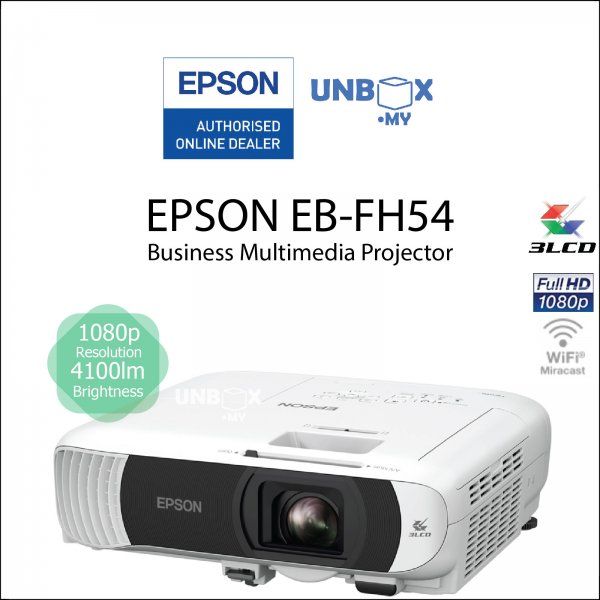 EPSON EB-FH54 4,100 LUMENS / EB-FH52 4,000 LUMENS FHD (1920x1080) 3LCD BUSINESS LED PROJECTOR & CONTRAST