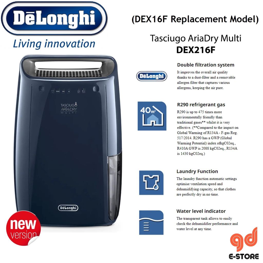 Delonghi *Delonghi Tasciugo AriaDry Multi Dehumidifier DEX216F