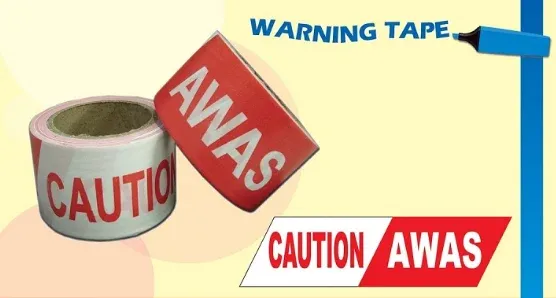 AWAS WARNING TAPE/SIZE: 48MM & 72MM / COUTION TAPE / Tape / Warning Tape / Warning Tape / RED WHITE TAPE / AWAS TAPE