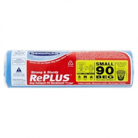 Sekoplas PE garbage Bag (47cmx54cmx0.015mm) - 90bags