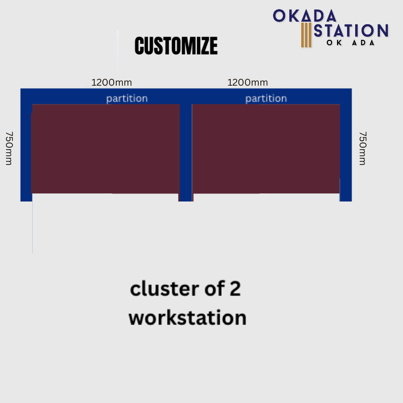 CUSTOMIZE: WORKSTATION CLUSTER OF 2 / PATITON