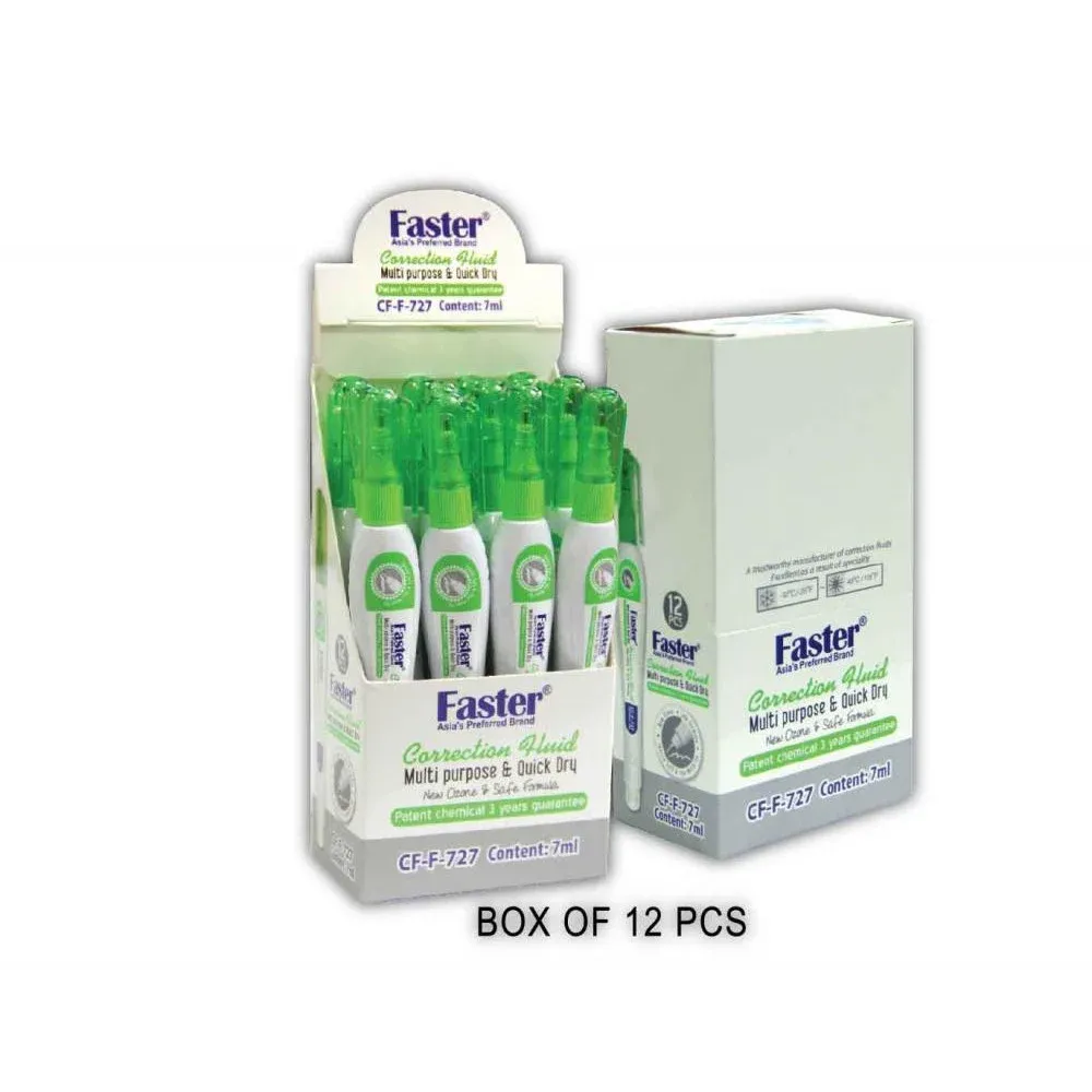 FASTER CORRECTION FLUID CF-F-727 12PCS/BOX