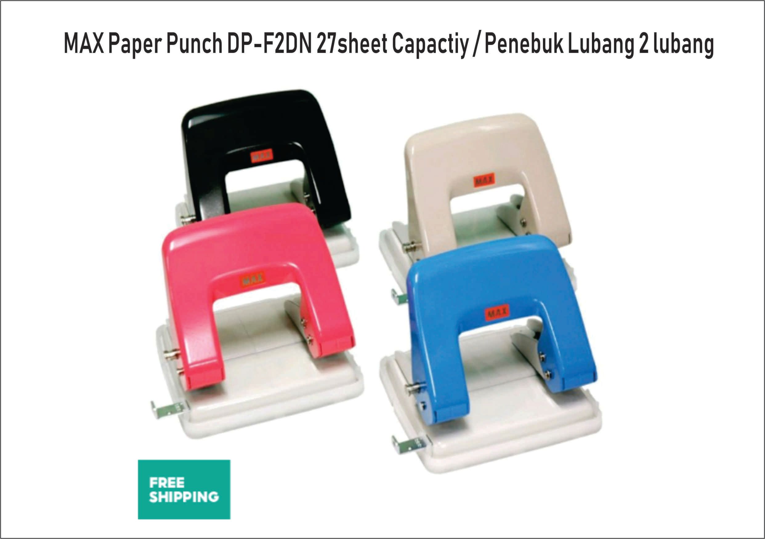 MAX Paper Punch DP-F2DN 27sheet Capactiy / Penebuk Lubang 2 lubang
