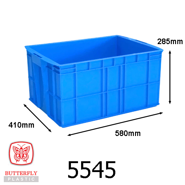 Heavy Duty Crate / Stackable and Nestable Container (410mm x 580mm x 285mm)