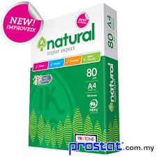 IK NATURAL A4 PAPER 80GM (500'S)