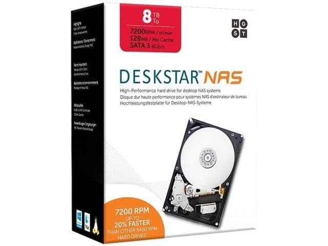 Genuine Malaysia Hitachi Warranty - DESKSTAR HITACHI 3.5" NAS 8TB Internal Hard Disk