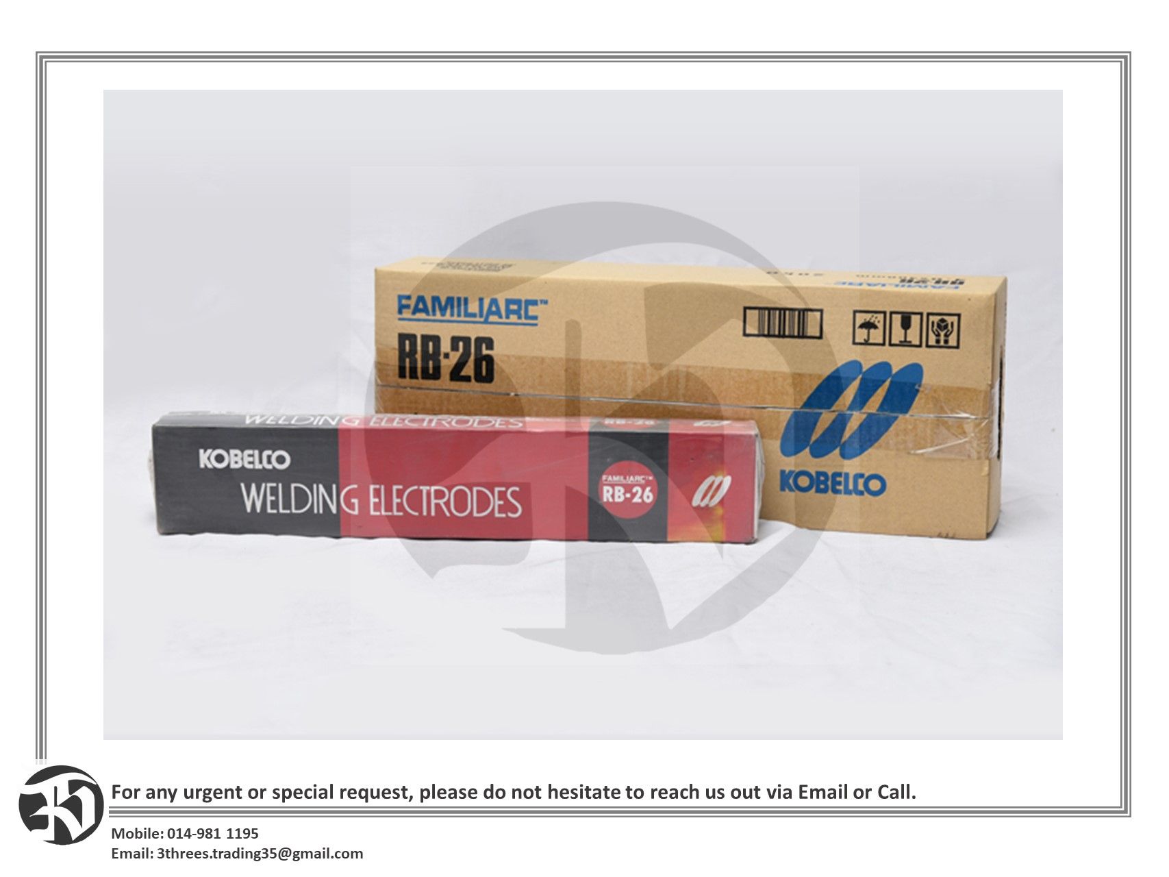 Kobelco Welding Electrode/Welding Rod RB-26 E6013 2.6mm/3.2mm/4.0mm