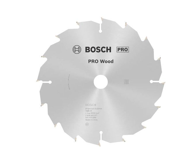 BOSCH PRO WOOD CIRCULAR SAW BLADE, 184 X 2 X 25 MM (2608642983)