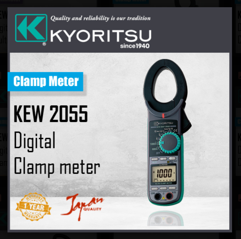 KYORITSU 2055 AC/DC DIGITAL CLAMP 1000A