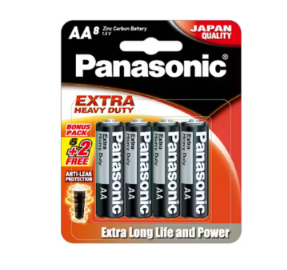 AA 1.5V PANASONIC EXTRA HEAVY DUTY BATTERY