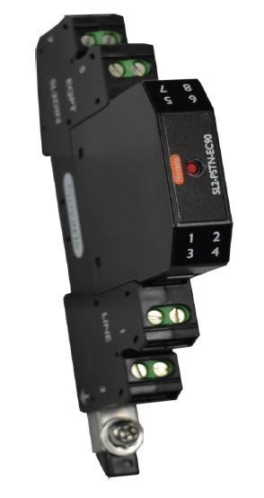 Signal Surge Protector, PSTN, 500mA, 20kA, Indicator, 1 Pair with isolated earth c/w Base and alarm output SL2-PSTN-EC90