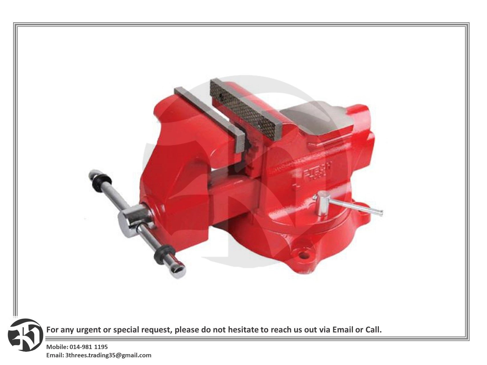 JETECH Heavy Duty Swivel Base Bench Vise 8"/200mm