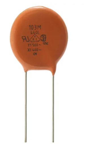 Ceramic Capacitor (SLCC) 10nF 500V ac ±20% Y5U Dielectric, 440L, Through Hole +125°C Max Op. Temp.