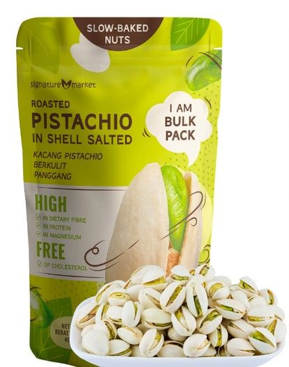 Roasted Salted Pistachio in Shell (Bulk Pack) 400g