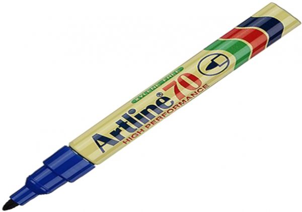 Artline Permanent Marker Pen 70 - 1 Pcs - Mata Bulat -Biru