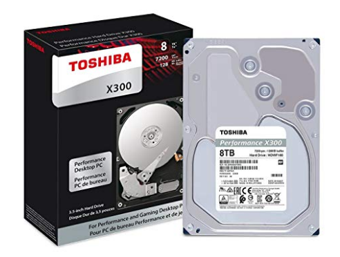 TOSHIBA 8TB 3.5 INCH 7200RPM HDD-X300 TDT-HDWD180UZSVA