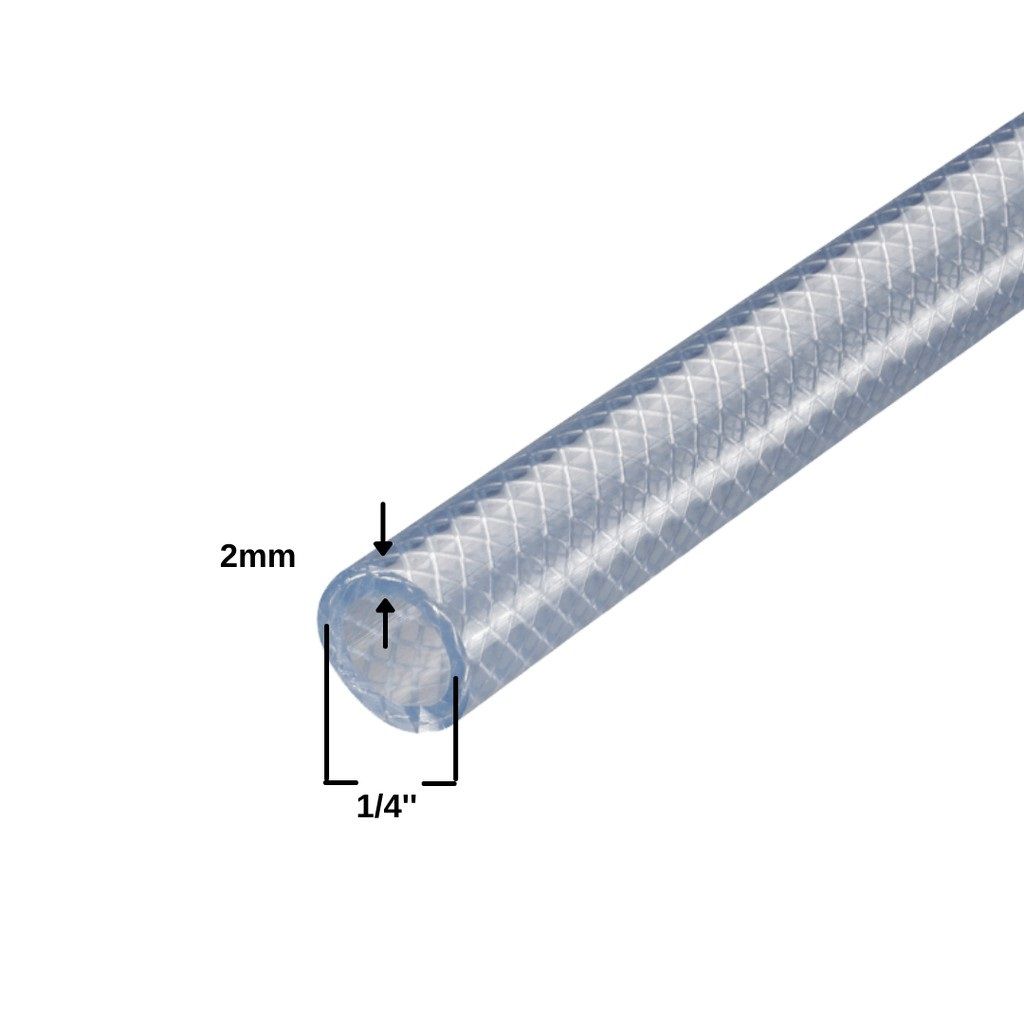 OEM 6mm PVC Reinforced Clear Net Hose 50m