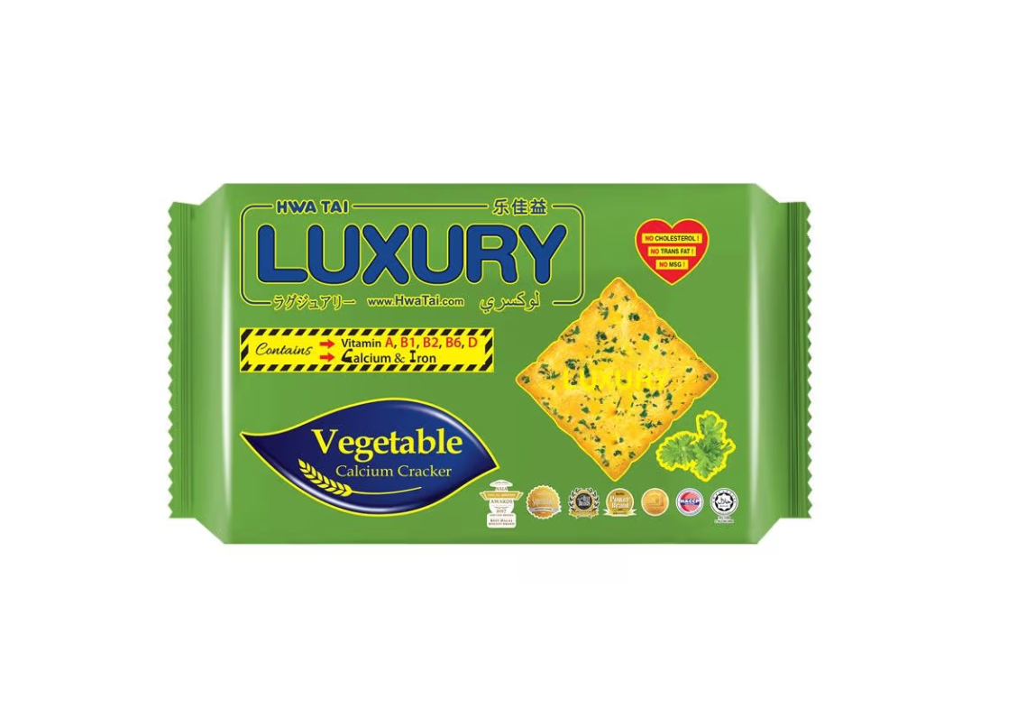 Hwa Tai Luxury Vegetable Crackers 10 x 18.5G