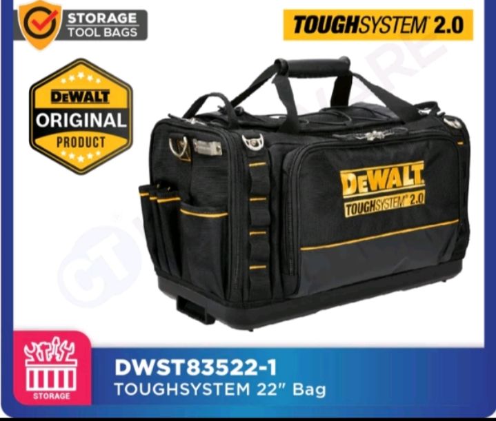 DEWALT BAG DWST83522-1 ORIGINAL TOUGH SYSTEM 2.0 TOOL BAG 22"