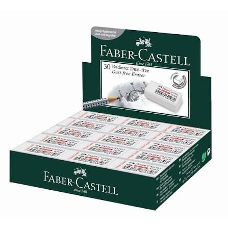 Faber-Castell Dust Free Eraser 7086 box 30 pieces