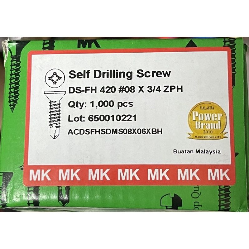 Self Drilling Screw 3/4