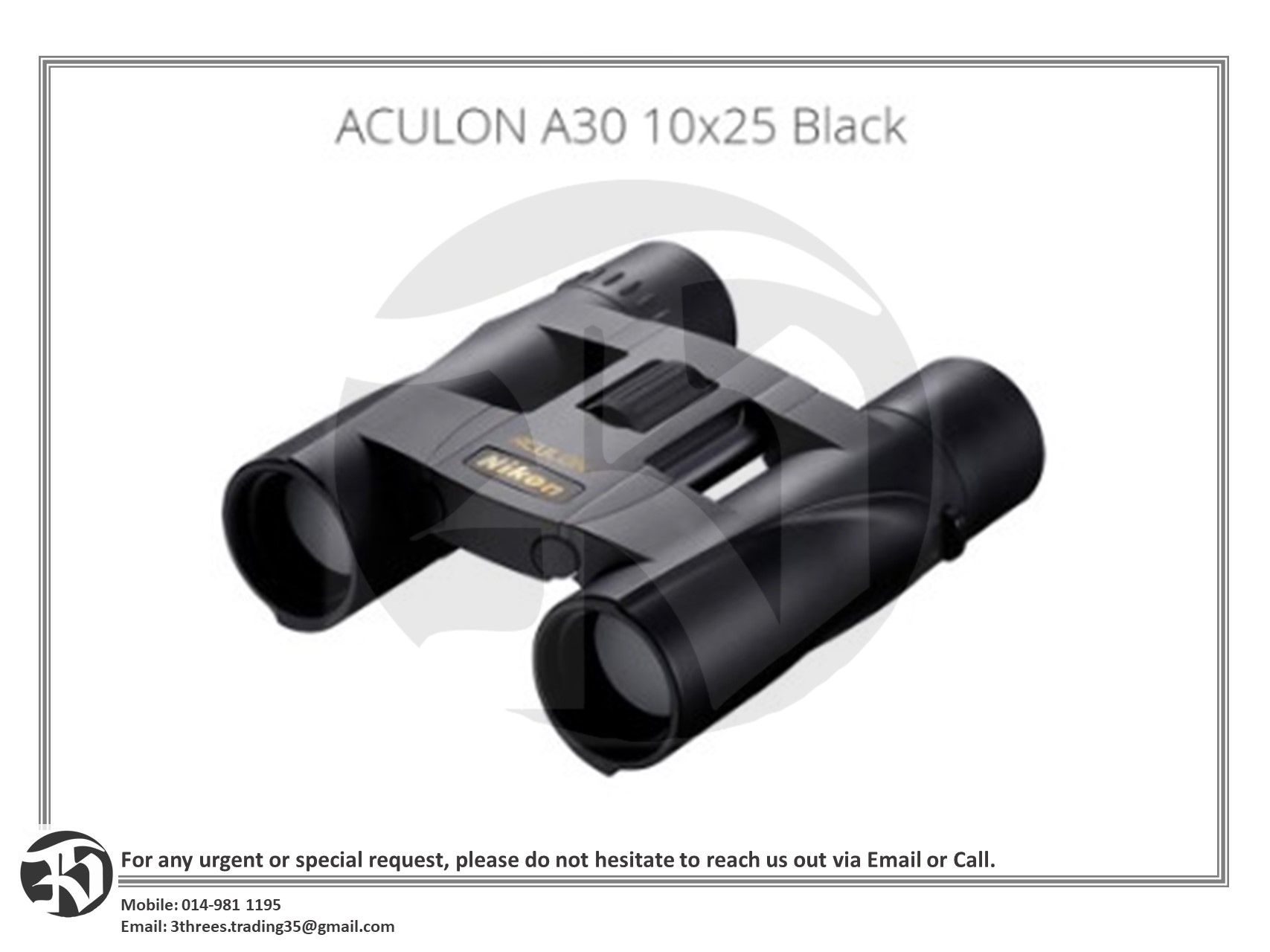 Nikon Aculon A30 Binoculars