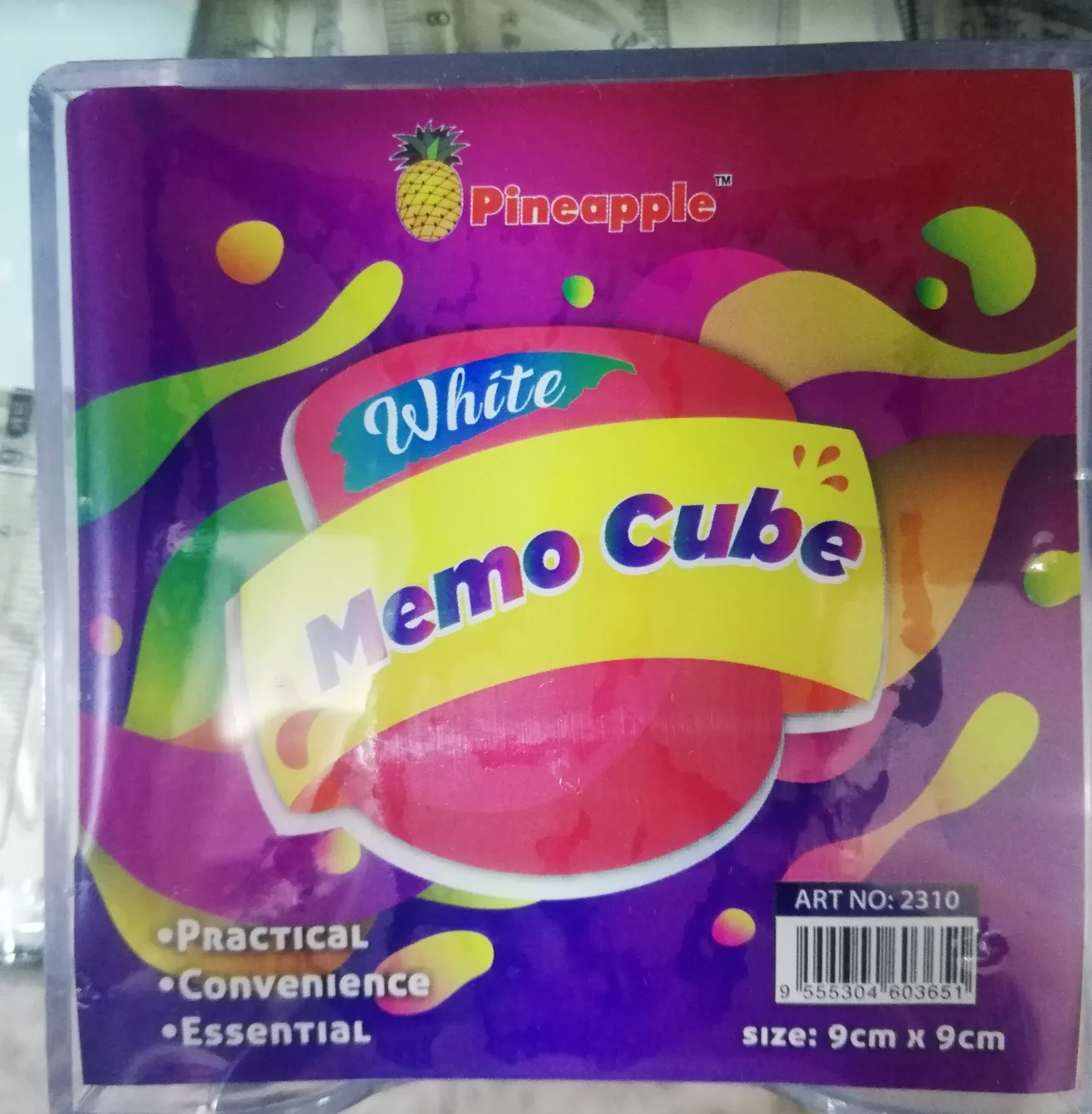 Memo cube white paper 9cm x 9cm