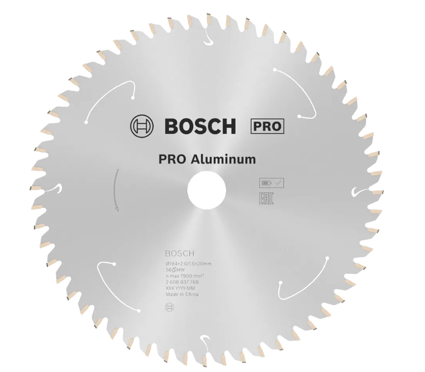 BOSCH PRO ALUMINIUM CORDLESS CIRCULAR SAW BLADE (184 X 2 X 20 MM) (2608837768)