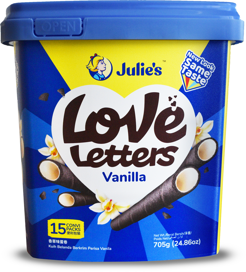 (Loose pack) Julie’s Love Letters Vanilla 705g