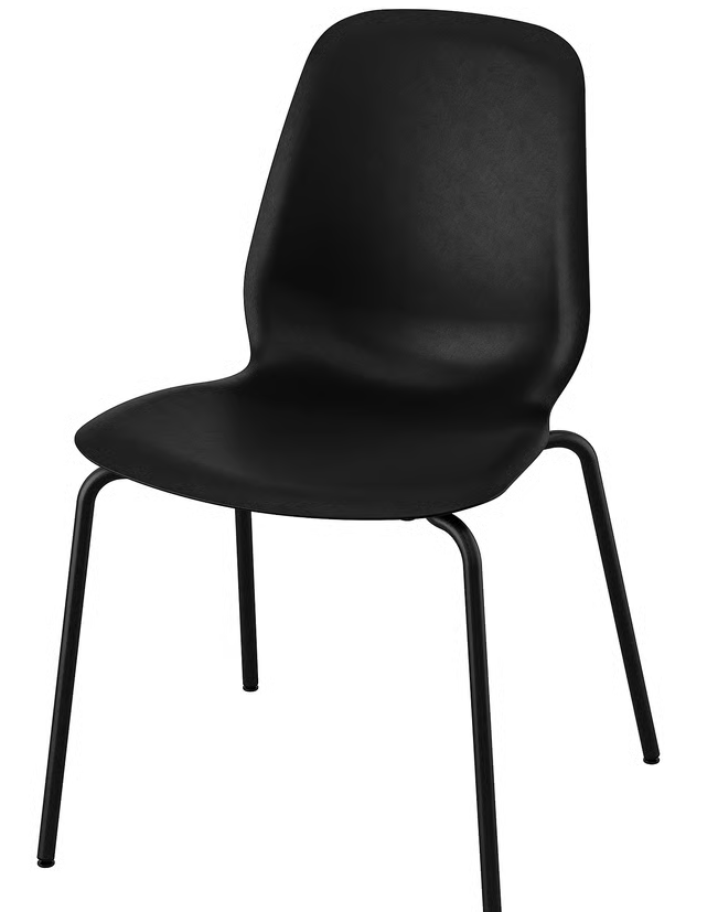 LIDÅS Chair, black/Sefast black