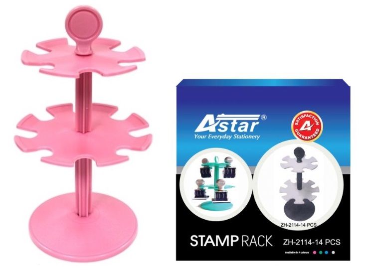 QP [WSL] Astar Rubber Stamp Rack Plastic ZH2114 2 Layer