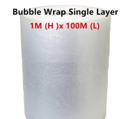 Air Bubble Single Layer 1meter x 100m x 10mm **FULL LENGTH**