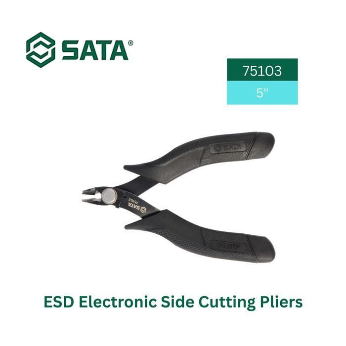 Sata ESD ELEC.SIDE CUT.PLIER 5”CLIP