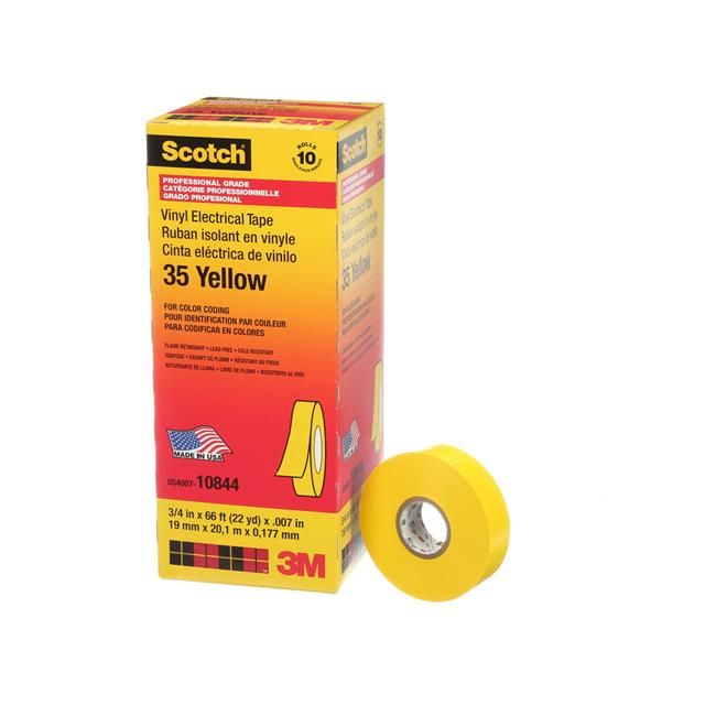 3M TAPE ELECTRICAL YLW 3/4"X22YDS
