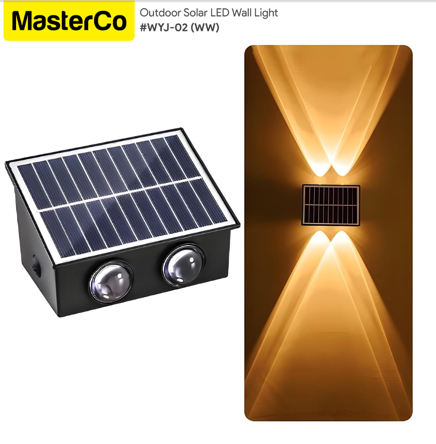 MasterCo Solar Recharge LED Wall Light WYJ-02