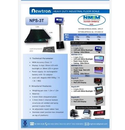 HEAVY DUTY DIGITAL FLOOR SCALE
