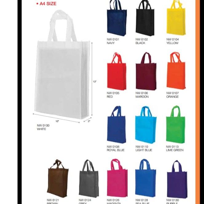 Non-Woven Bag (A4 Size) No Printing