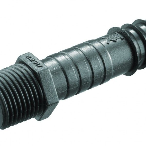 Windmill Irrigation Fittings WM304 Male Threaded Director 16MM x 1/2" (10PCS/PKT)